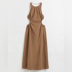 H&M gathered cut out dress